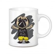 Taza Pug Rock and Roll