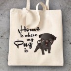 Home is where my black pug is